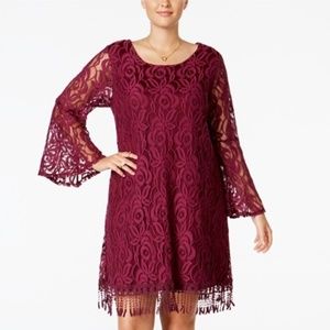 Ing Collection Newport Dress Red NWT Sz 2X